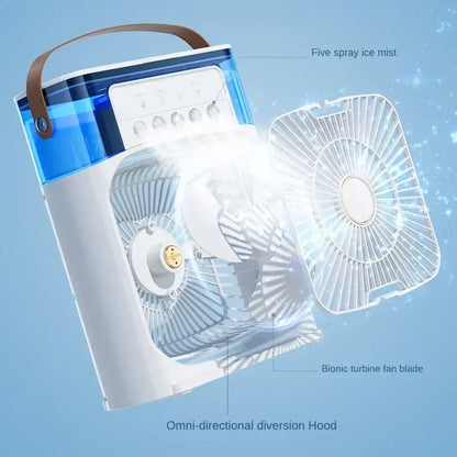 Portable Air conditioner with strong built-in propeller 900ML tank